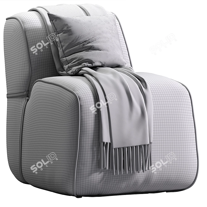 Cozy Soft Armchair 2016 3D model image 7