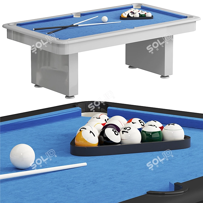 2015 Billiard Table Model Kit 3D model image 1