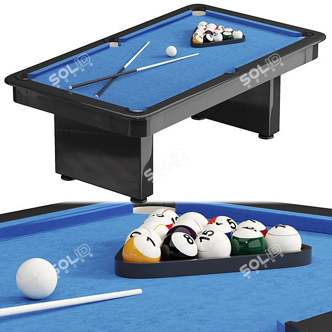 2015 Billiard Table Model Kit 3D model image 2