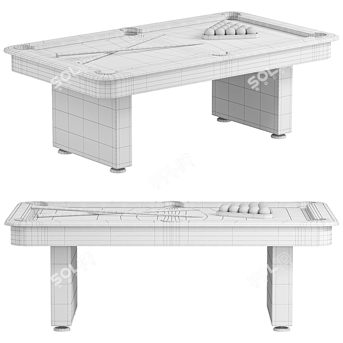 2015 Billiard Table Model Kit 3D model image 5