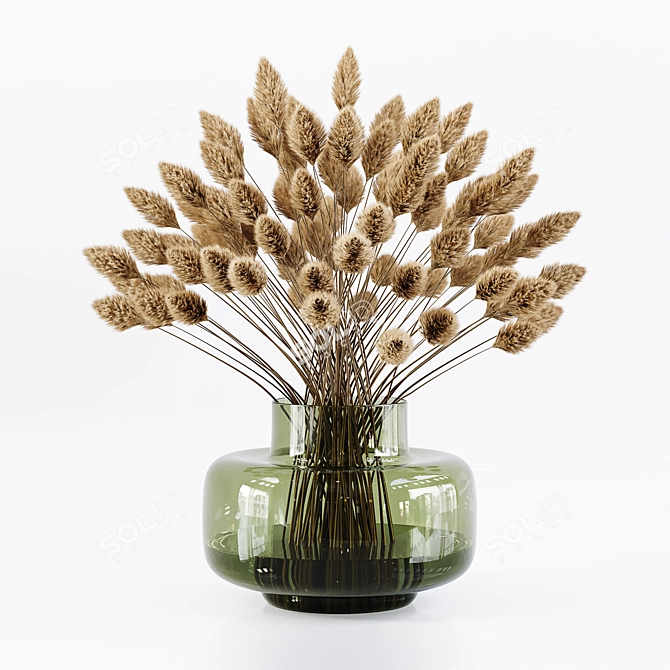 Detailed Pampas Plant 3D Model 3D model image 4
