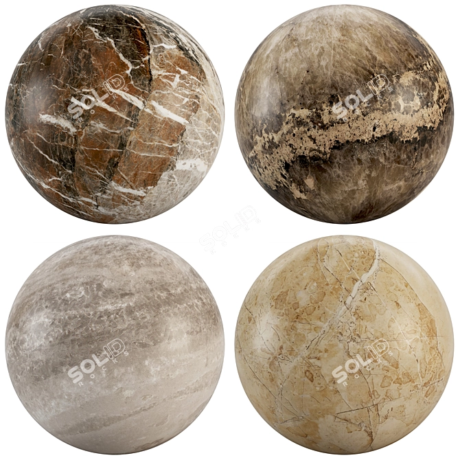 Luxury Marble Textures Collection 3D model image 1