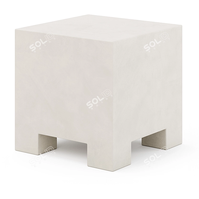 Sleek Kamari Side Table 3D model image 1