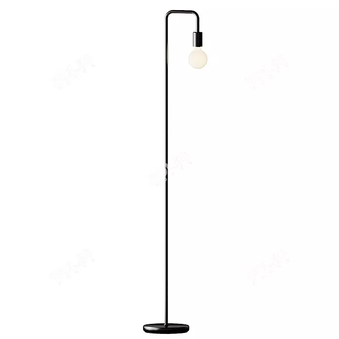 Modern Arched Floor Lamp 70 3D model image 2