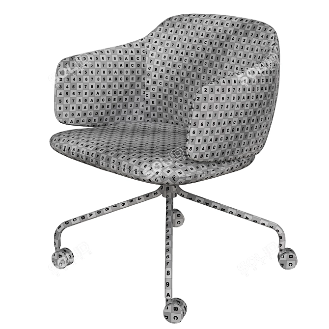 Organic Elegance Dwell Armchair 3D model image 7