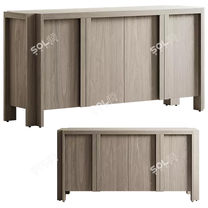 Albers Sideboard: Modern Eaves Design 3D model image 1