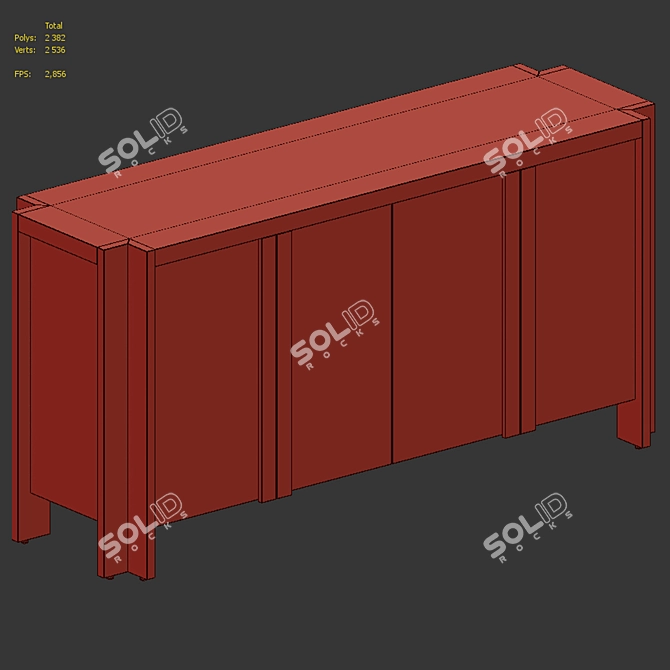 Albers Sideboard: Modern Eaves Design 3D model image 7