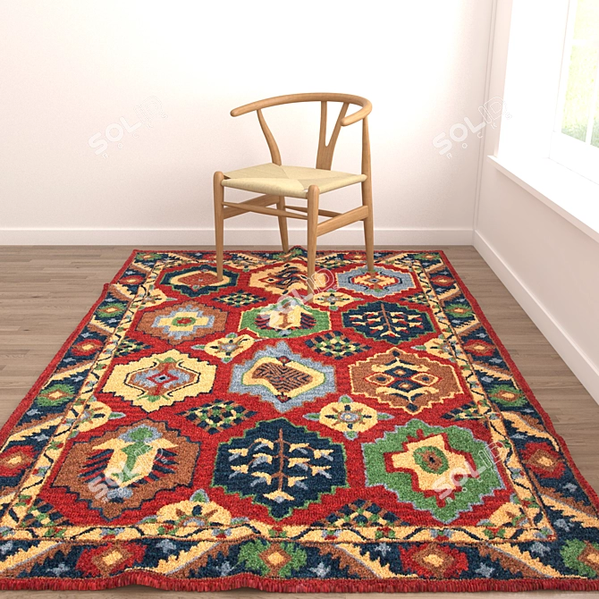 Versatile 3D Carpet Set 3D model image 5