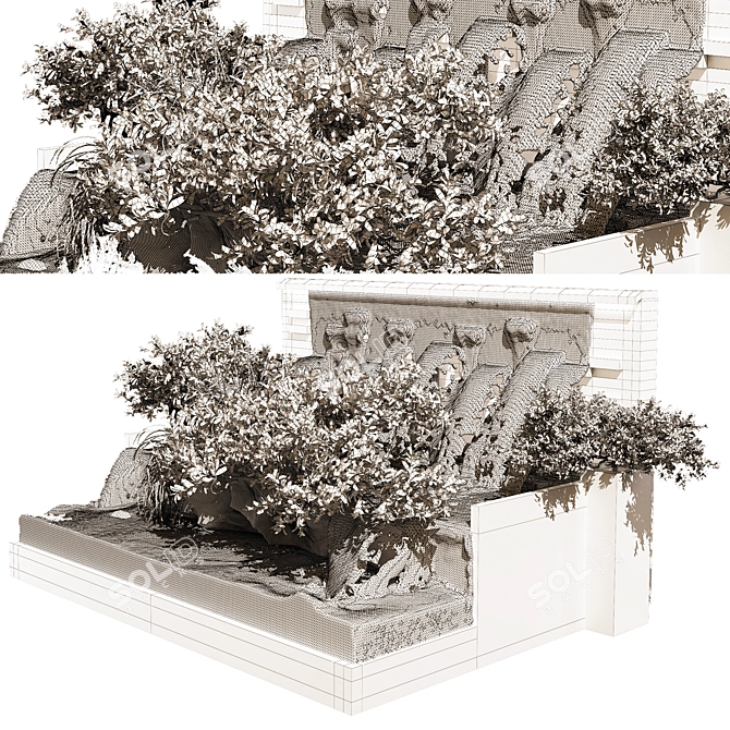 Outdoor Plant 215 3D Model 3D model image 10