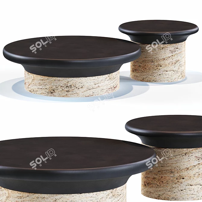 Modern Sleek Suspence Coffee Table 3D model image 1