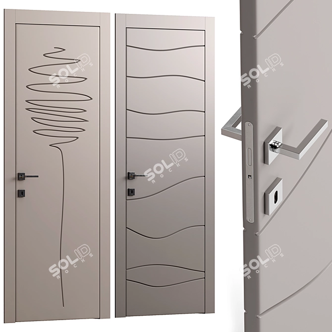 Dierre Sequoia and Dune Doors 3D model image 1