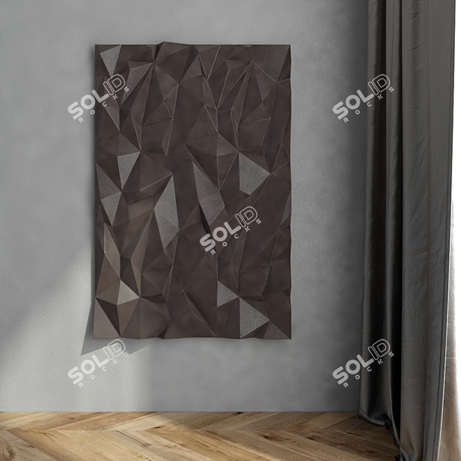Quadro Rush Wall Panel्र 3D model image 3