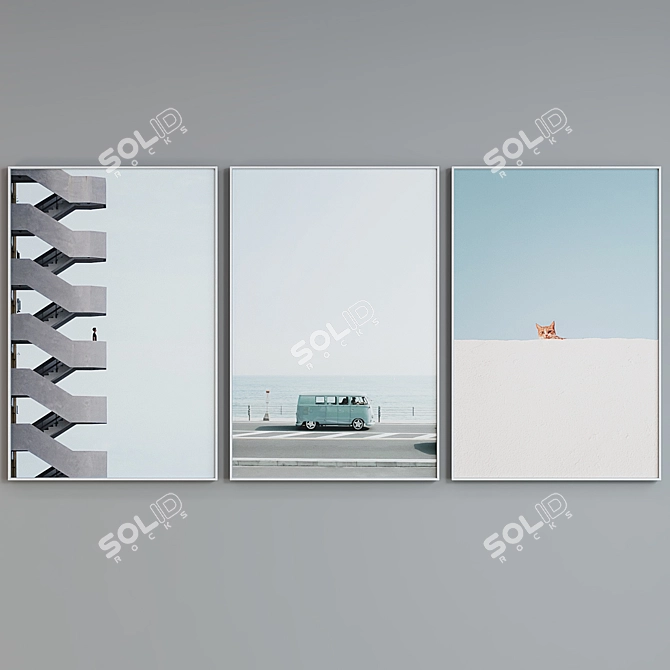 Architectural Elements Picture Frame Set 3D model image 2