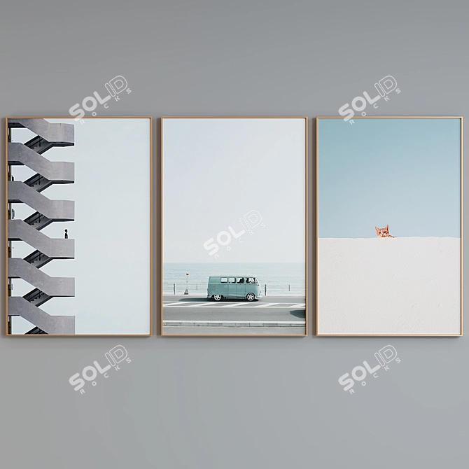 Architectural Elements Picture Frame Set 3D model image 5