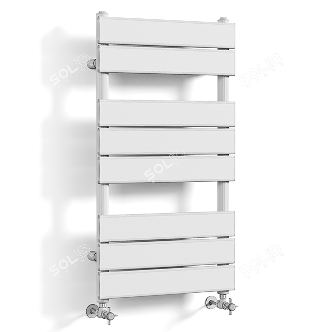 Milano Lustro Copper Towel Warmer 3D model image 3