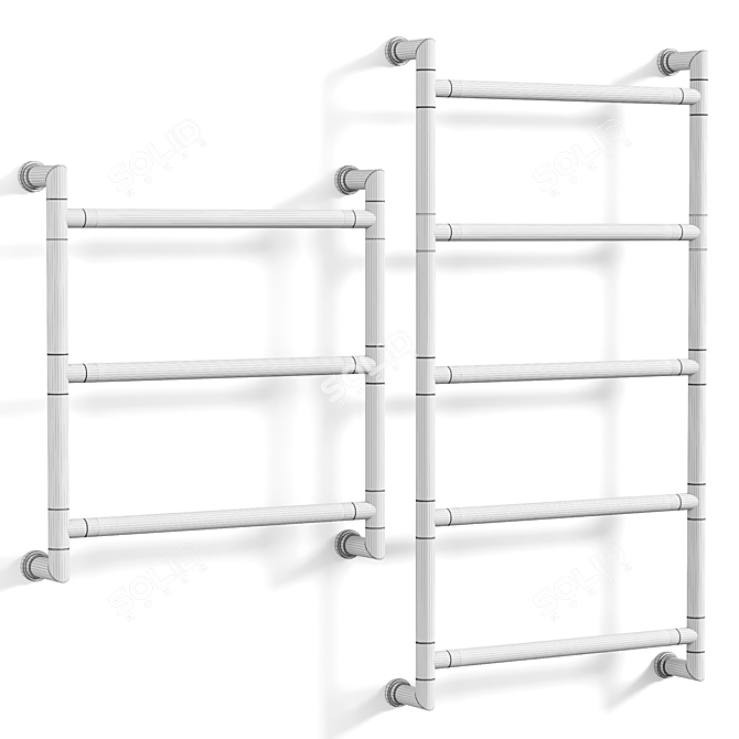 Elegant Electric Decorative Radiator 3D model image 3