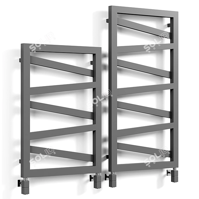 Modern Steel Towel Warmer Product 3D model image 1