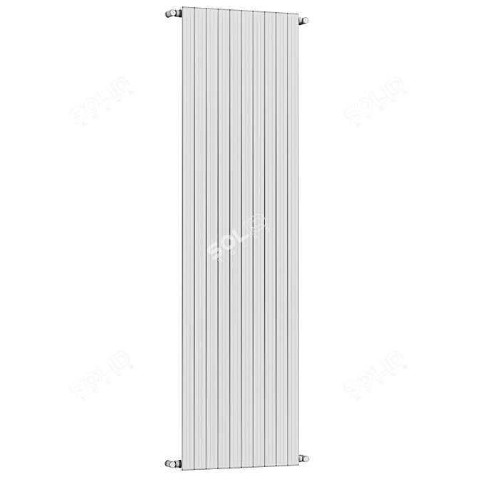 Steel Decorative Radiator SAND 3D model image 2