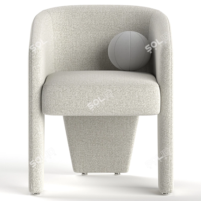 Elegant Fae Dining Chair Artistry 3D model image 2