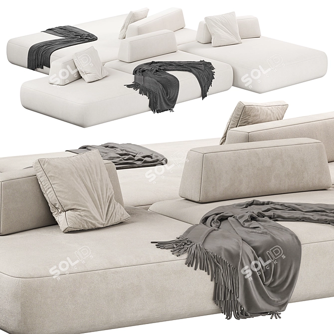 Modern Tommy Sofa 2015 Edition 3D model image 2