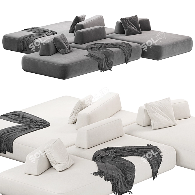 Modern Tommy Sofa 2015 Edition 3D model image 4