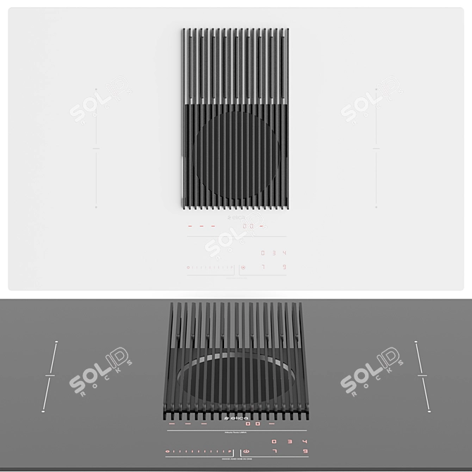  Elica Libra Hob with Extractor 3D model image 1
