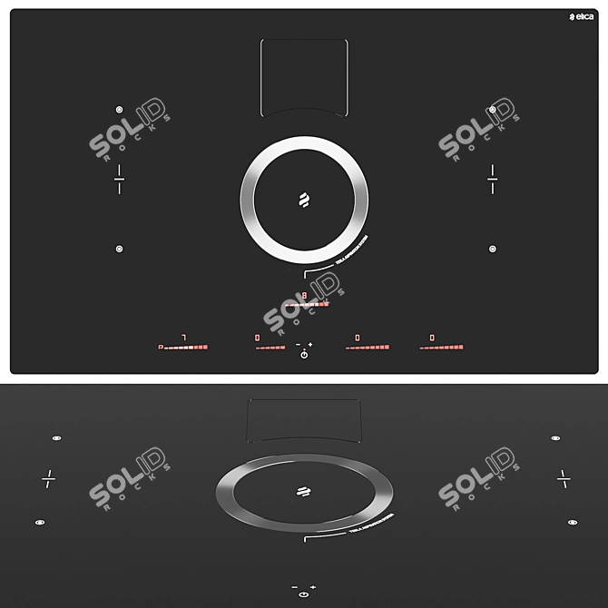 Invisible Suction Switch Hob 3D model image 1