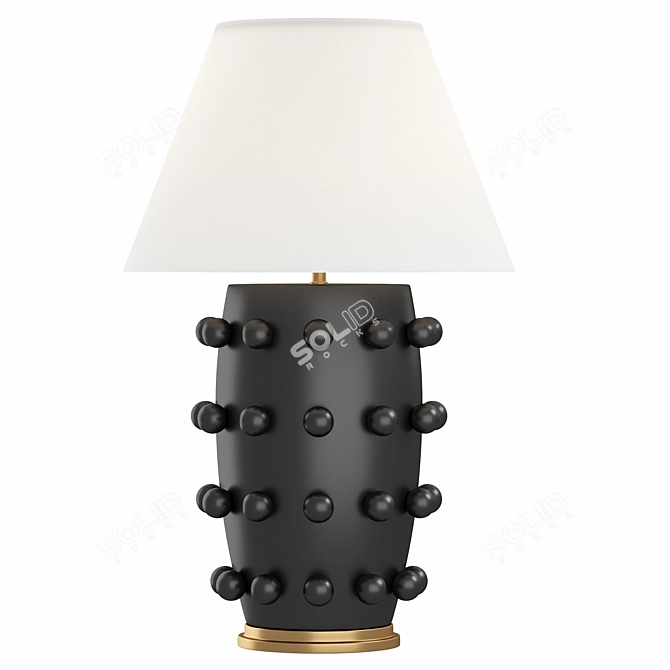 Modern Linden Table Lamp 3D model image 1