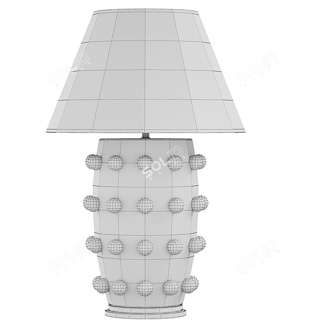 Modern Linden Table Lamp 3D model image 2