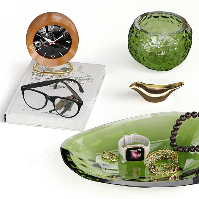 Deluxe Decor Set: Garmin, Vitra, Blu Dot 3D model image 2