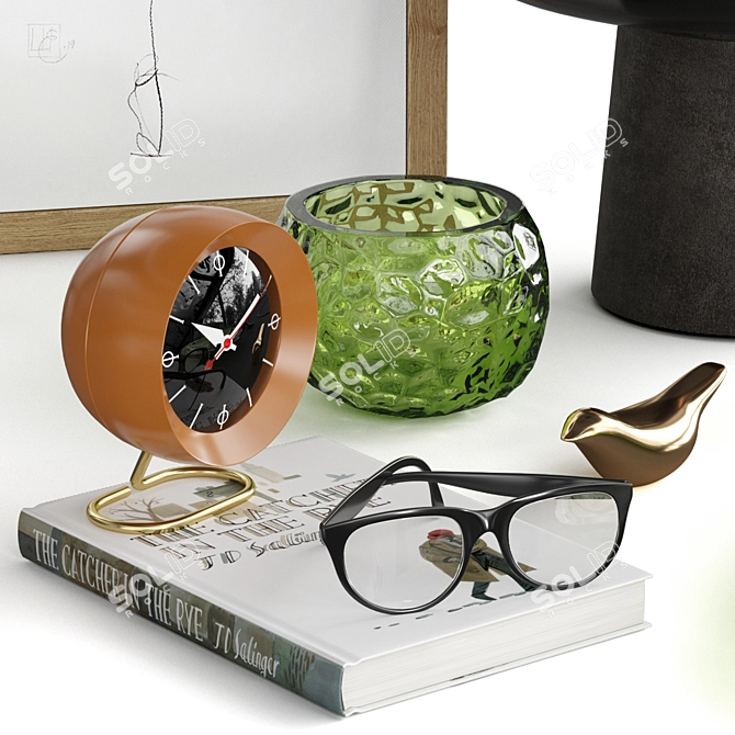 Deluxe Decor Set: Garmin, Vitra, Blu Dot 3D model image 3