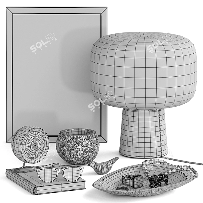 Deluxe Decor Set: Garmin, Vitra, Blu Dot 3D model image 4