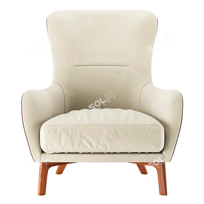 Elegant Vivienne Armchair by Pinori 3D model image 2