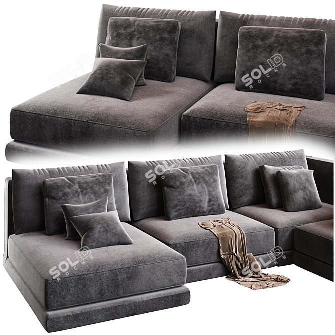 Corona Vray Sofa Model Render 3D model image 3