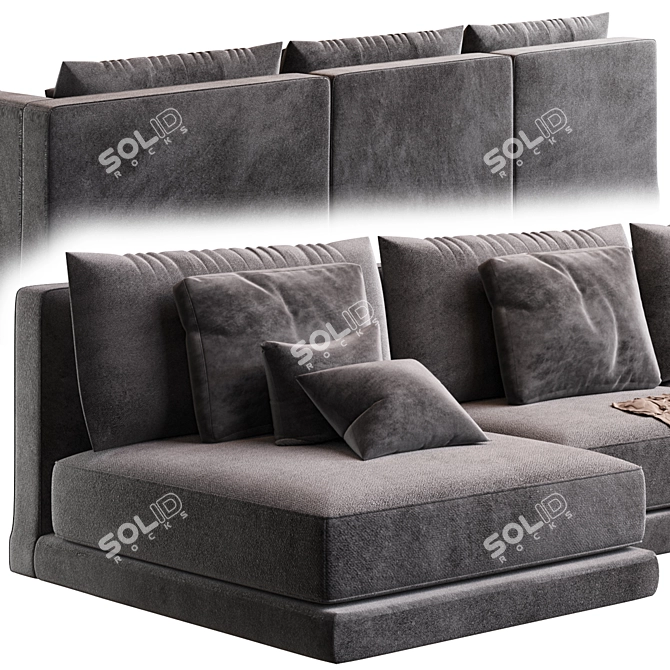 Corona Vray Sofa Model Render 3D model image 4