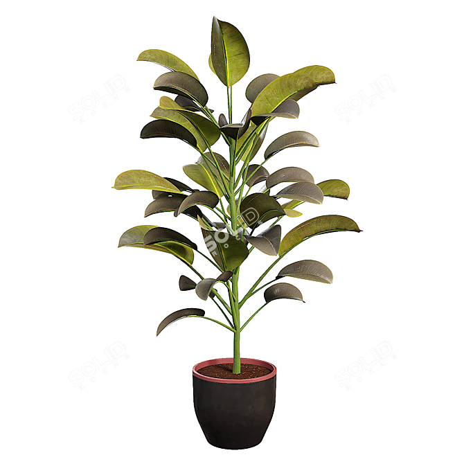 Title: Innovative Indoor Plant Pot 3D model image 2