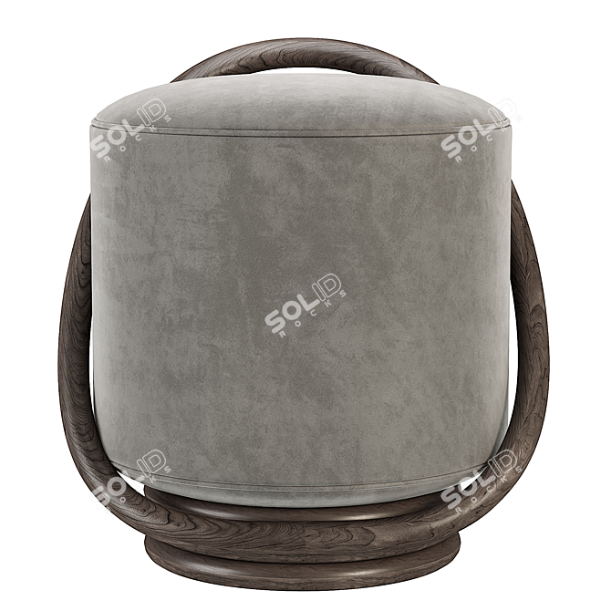 Modern Porada Smile Pouf 3D model image 5