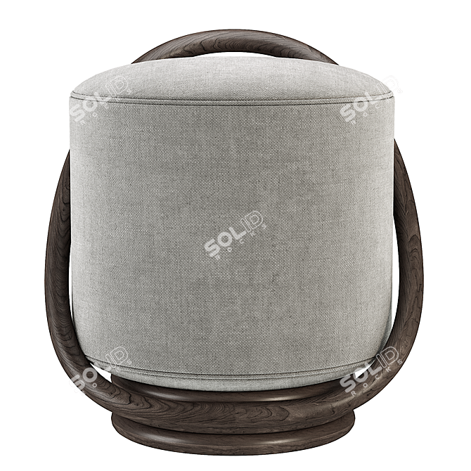 Modern Porada Smile Pouf 3D model image 6