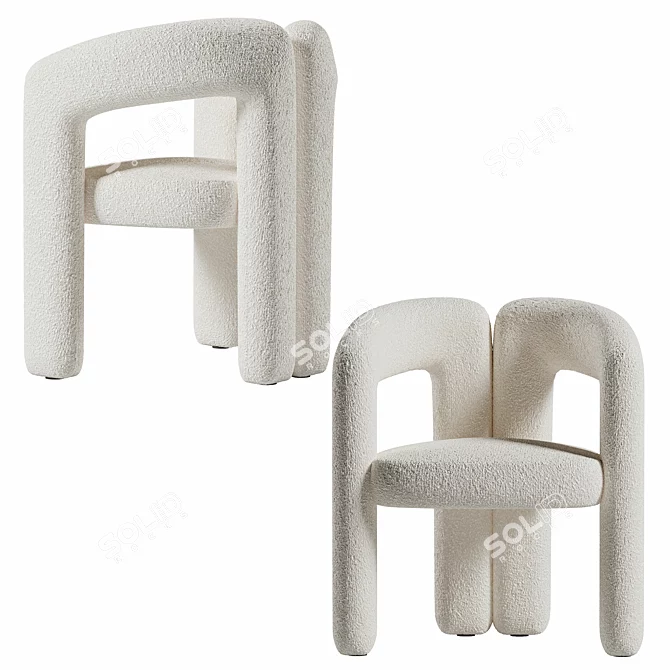 Modern FARCO Chair Model 3D model image 2