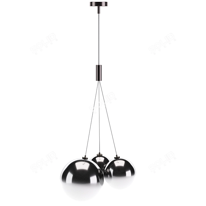 Crystal Lux ELCHE SP3 Pendant Light 3D model image 3