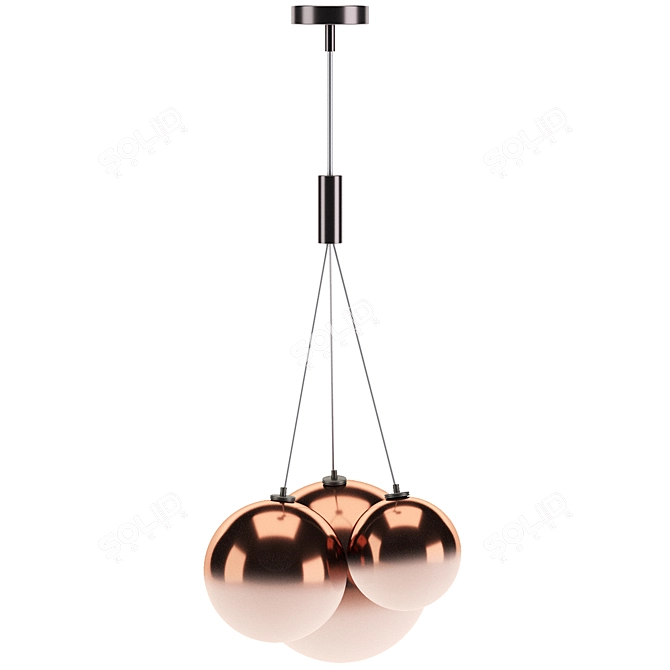 Crystal Lux ELCHE SP3 Pendant Light 3D model image 4