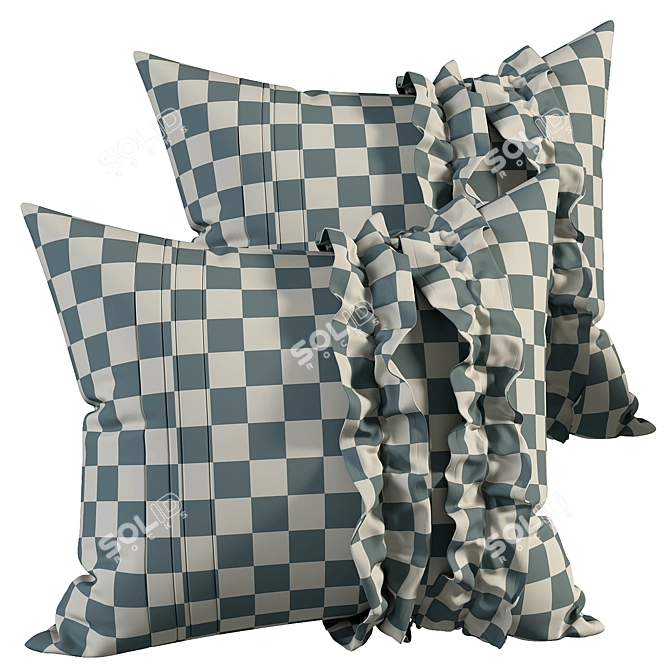 Elegant Pillow Set 626 3D model image 4