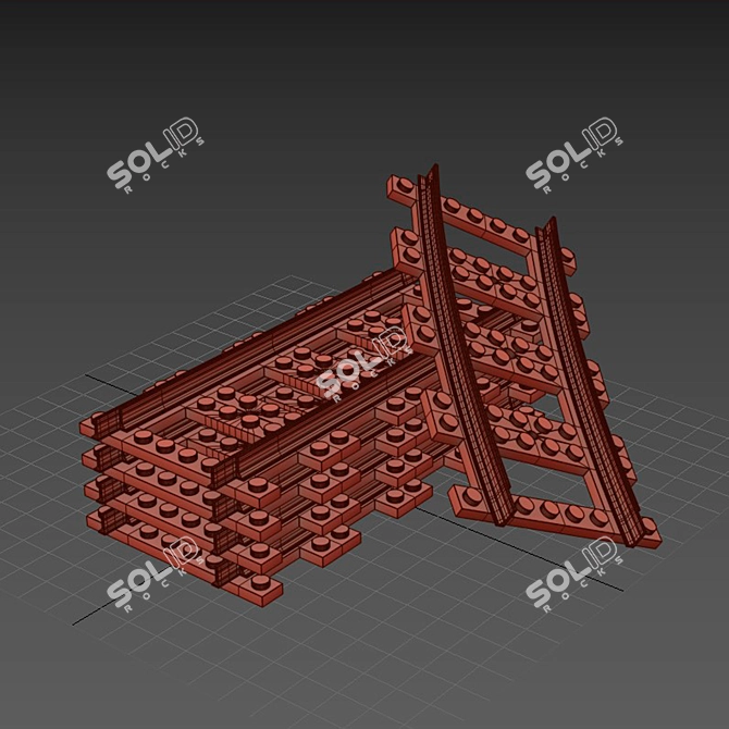 3Ds Max Lego Construction Model 3D model image 3