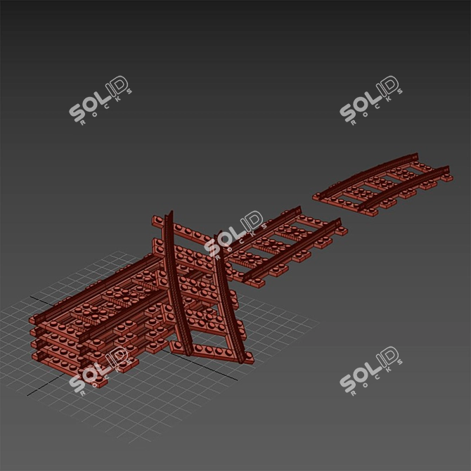 3Ds Max Lego Construction Model 3D model image 5