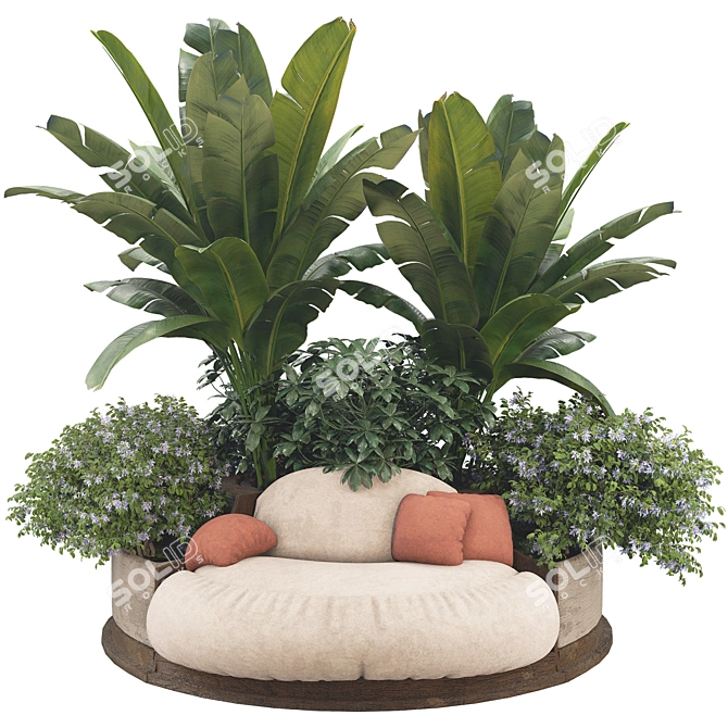 Plant Collection Decor Set 3D model image 1