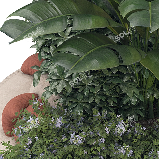 Plant Collection Decor Set 3D model image 5