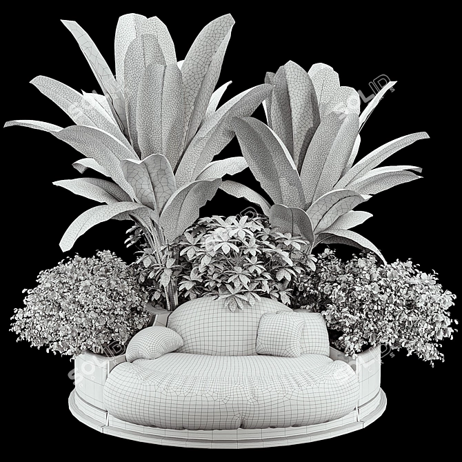 Plant Collection Decor Set 3D model image 7