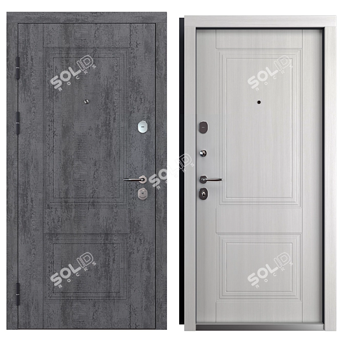 Monami (Abvehr) Metal Entry Door 3D model image 3