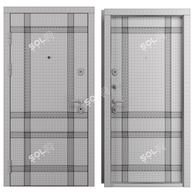 Monami (Abvehr) Metal Entry Door 3D model image 4