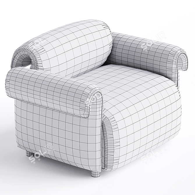 Modern ARINA Armchair: Corona Render 3D model image 3